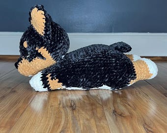 Custom crochet doggies- Laying
