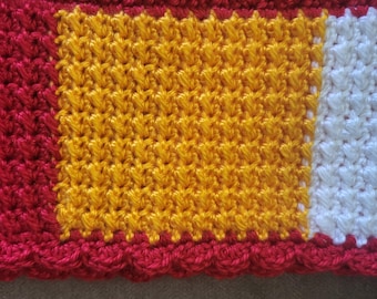 KANSAS CITY CHIEFS Handmade Scarf made with soft and warm yarn.  Perfect for any outside occasion.  Celebrate your Chiefs!  Great gift idea!
