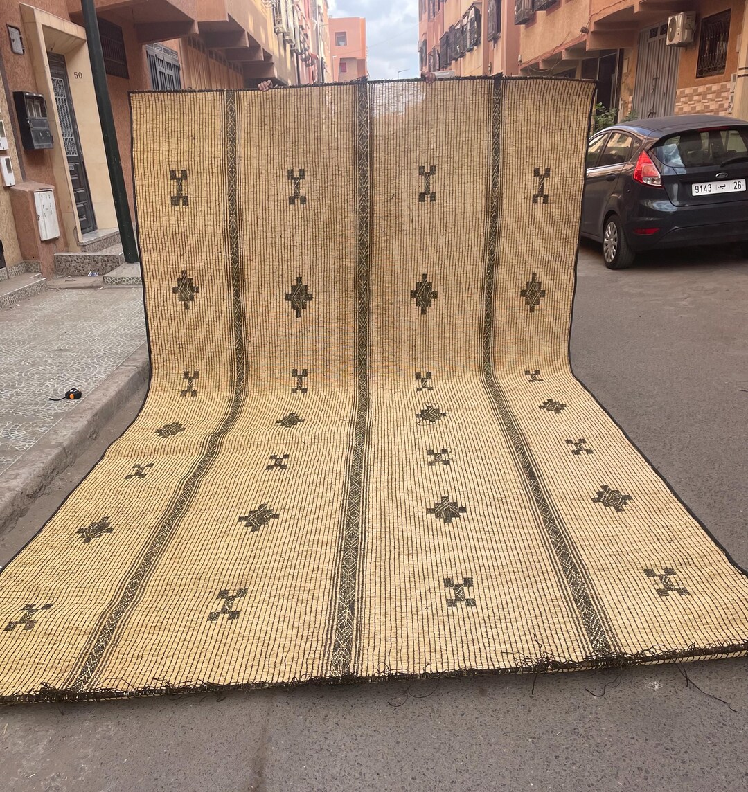 African Mat Pattern Vintage Tuareg Mat | Handmade African Rug | Nomadic Woven Mat |home ...