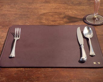 Leather dining mats/coasters