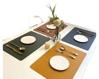 Exquisite Leather Placemats for a Touch of Sophistication