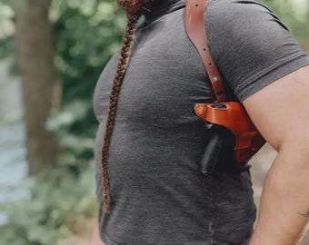 Horizontal Leather Shoulder Holster