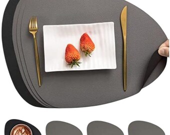 Elevate Your Table Setting with Luxurious Leather Coasters