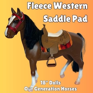 Our Generation® 18 &quot;Puppe Pferd Fleece Western Schabracke & Beinwickel