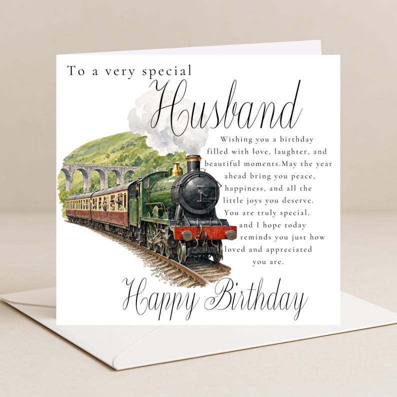 Personalised Husband Birthday Card | Birthday Card for Husband | Card ...
