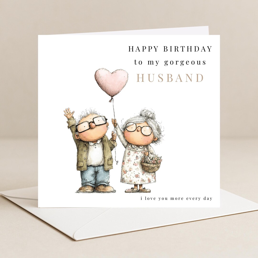 Personalised Husband Birthday Card | Birthday Card for Husband | Card ...
