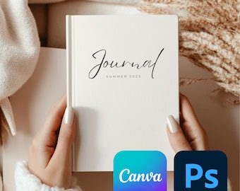 Hardcover-Journal Mockup | Journal Matte | Easy Planner Journal Mockup | Minimalistic Journal Mock Up | Canva PNG PSD JPG Smart Object