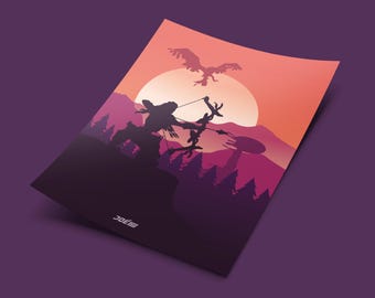 Horizon A4 Print - Aloy - PlayStation - Video Games - Illustration