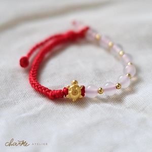 Turtle Tortoise Charm 24k 9999 Pure Gold Lucky Charm, Turtle Tortoise String Adjustable 0.15-0.2 g  gold 3D 24k Hongkong Gold Charm Bracelet