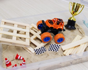 Monster Truck Sensory Bin