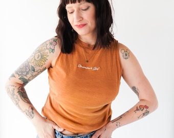 Drummer Girl Upcycled Tank