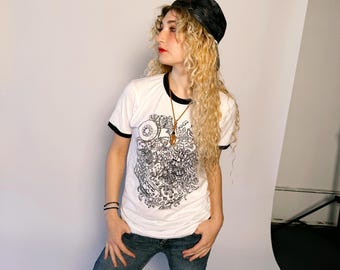 Camiseta retro con diseño de banda de música, regalo para amantes de la banda