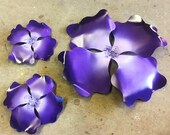 Giant Wall Hanging Pansy set of three flowers