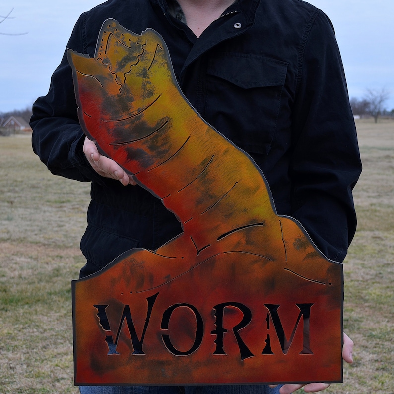 Dune Sand Worm Dunewall Hanging Metal Art Board Etsy