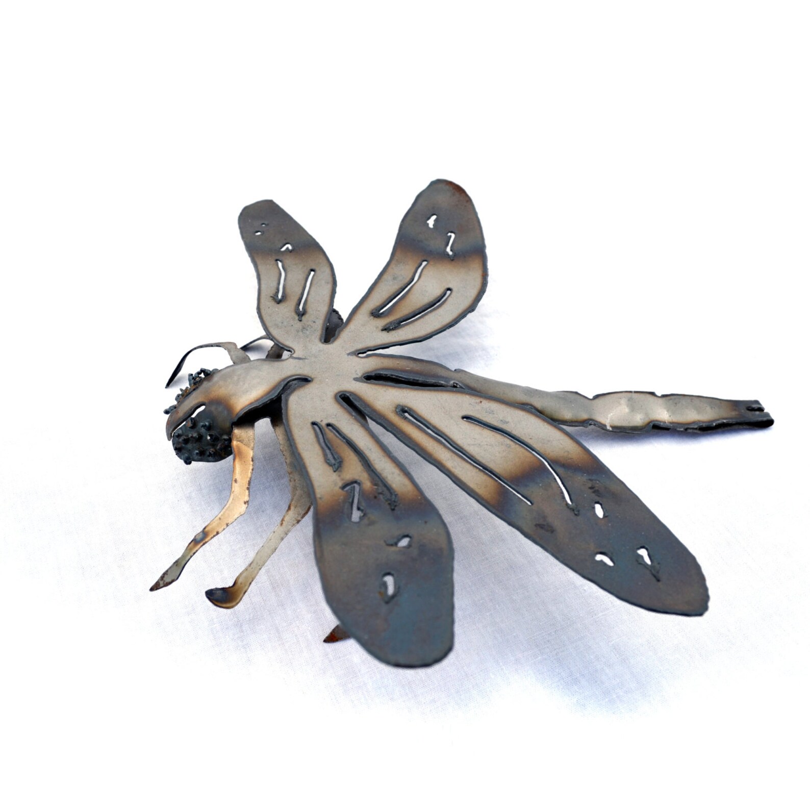 Metal Dragonfly Sculpture Outdoor Insect Art Bug Sculpture Etsy New