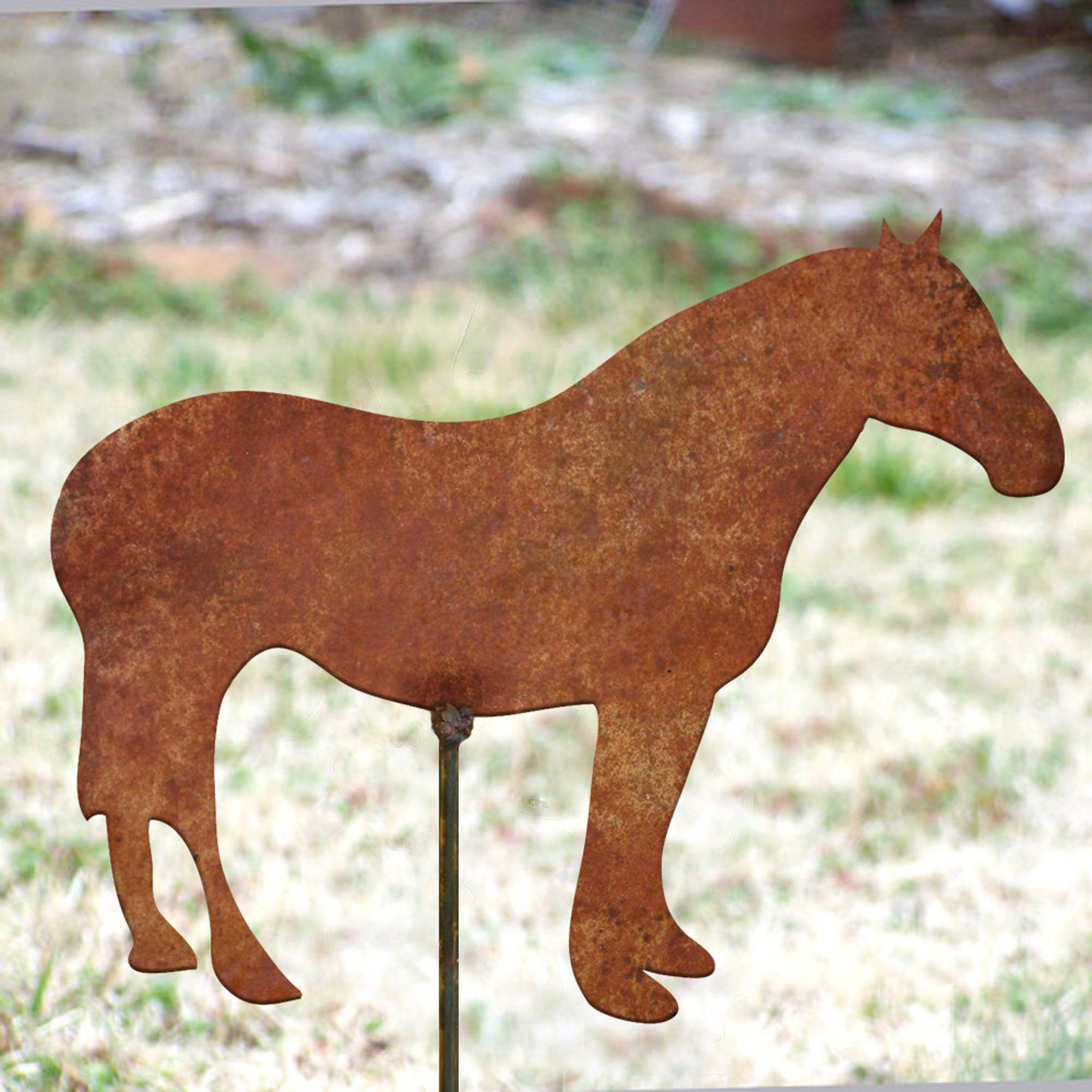 Horse Garden Stake Garden Horse Art Flowerbed Stallion Etsy