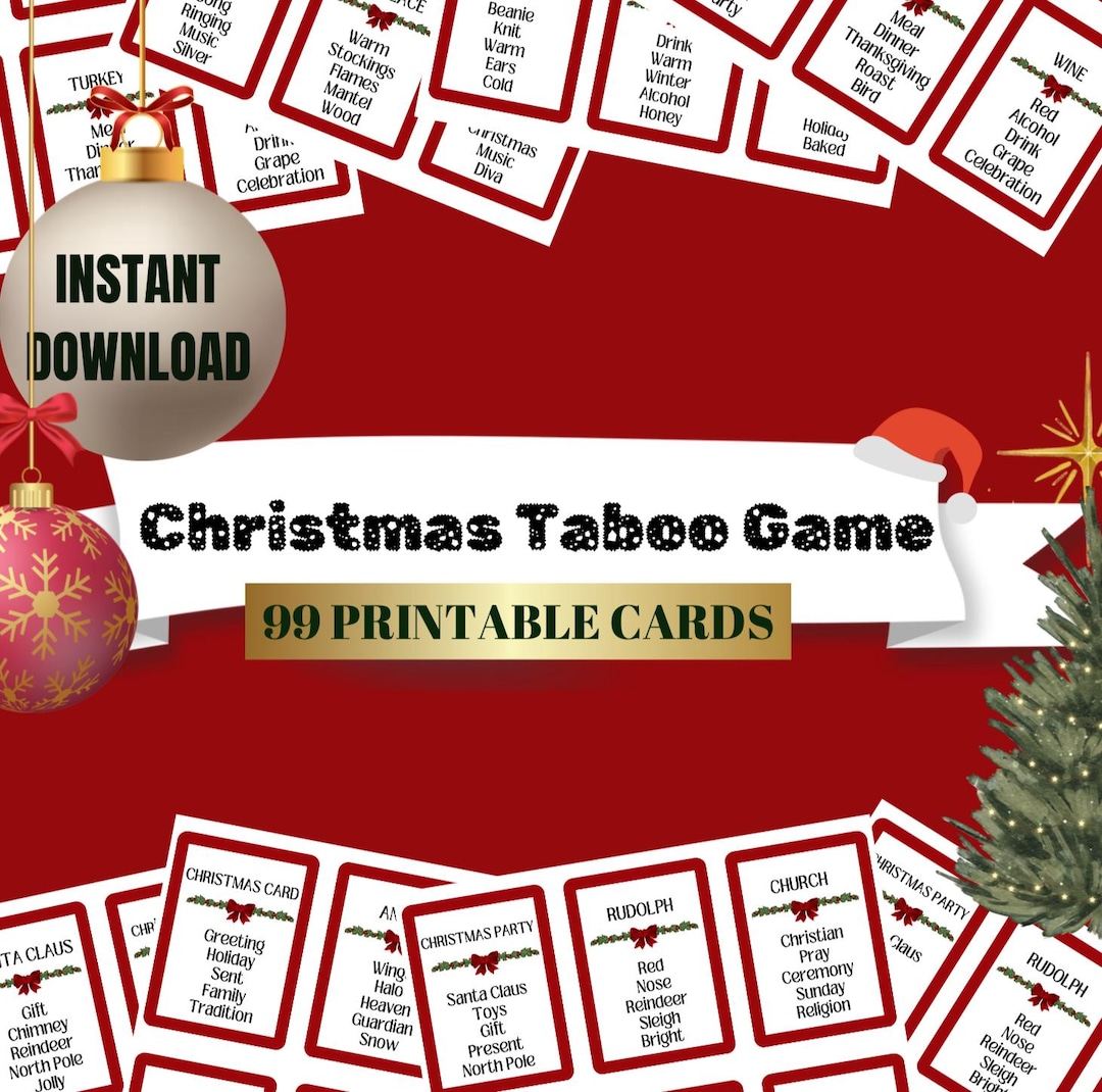 Printable Christmas Taboo Game - Il 1080xN.6383274818 Mptx 