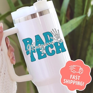 Personalized Radiologist Tech Tumbler, Custom Rad Tech Travel Mug, Radiology Medical Tumbler Gift 40oz Cup W Handle, Nurse Appreciation Week