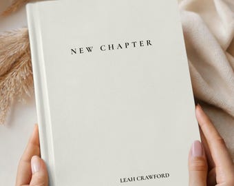 New Chapter Journal, Personalized Hardcover Notebook for New Beginnings and Self-Reflection Milestones, Self-Care Mental Health Gift