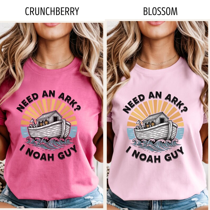Funny Christianity TShirt, Retro Bible Inspired Comfort Colors® Tee, Need an Ark I Noah Guy T-Shirt, Religious Faith Church Group Apparel image 8