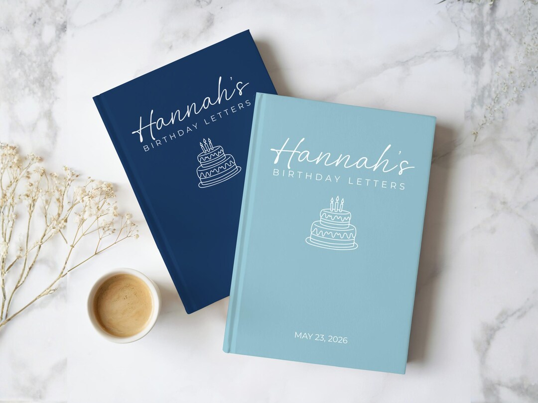 Birthday Letters Notebook Personalized Kids Birthday Memory Book ...