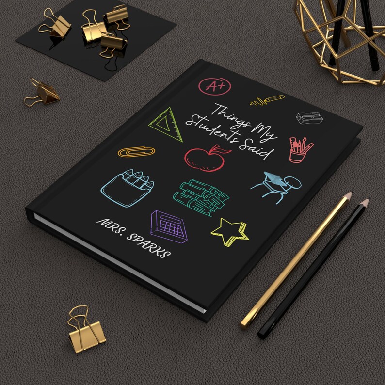 Diário personalizado para professores, caderno de memórias para professores do primeiro ano, diário personalizado de agradecimento pela volta às aulas, presente com coisas engraçadas que os alunos dizem imagem 4