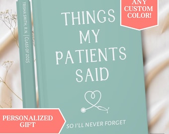 Personalized Nurse Journal, Nurse Appreciation Gifts, New Nursing Student Graduation Gift, Custom RN Graduate Notebook, Nurse Week Present