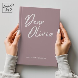 Custom Letters to Daughter Personalized Journal, Dear Daughter Notebook, Baby Girl Memory Book, As I Watch You Grow Name Keepsake Gift