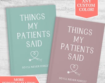 Nursing Graduate Custom Notebook, New Nurse Gifts, Nursing School Journal, RN Graduation Gift, Nurse Week Appreciation Present Personalized