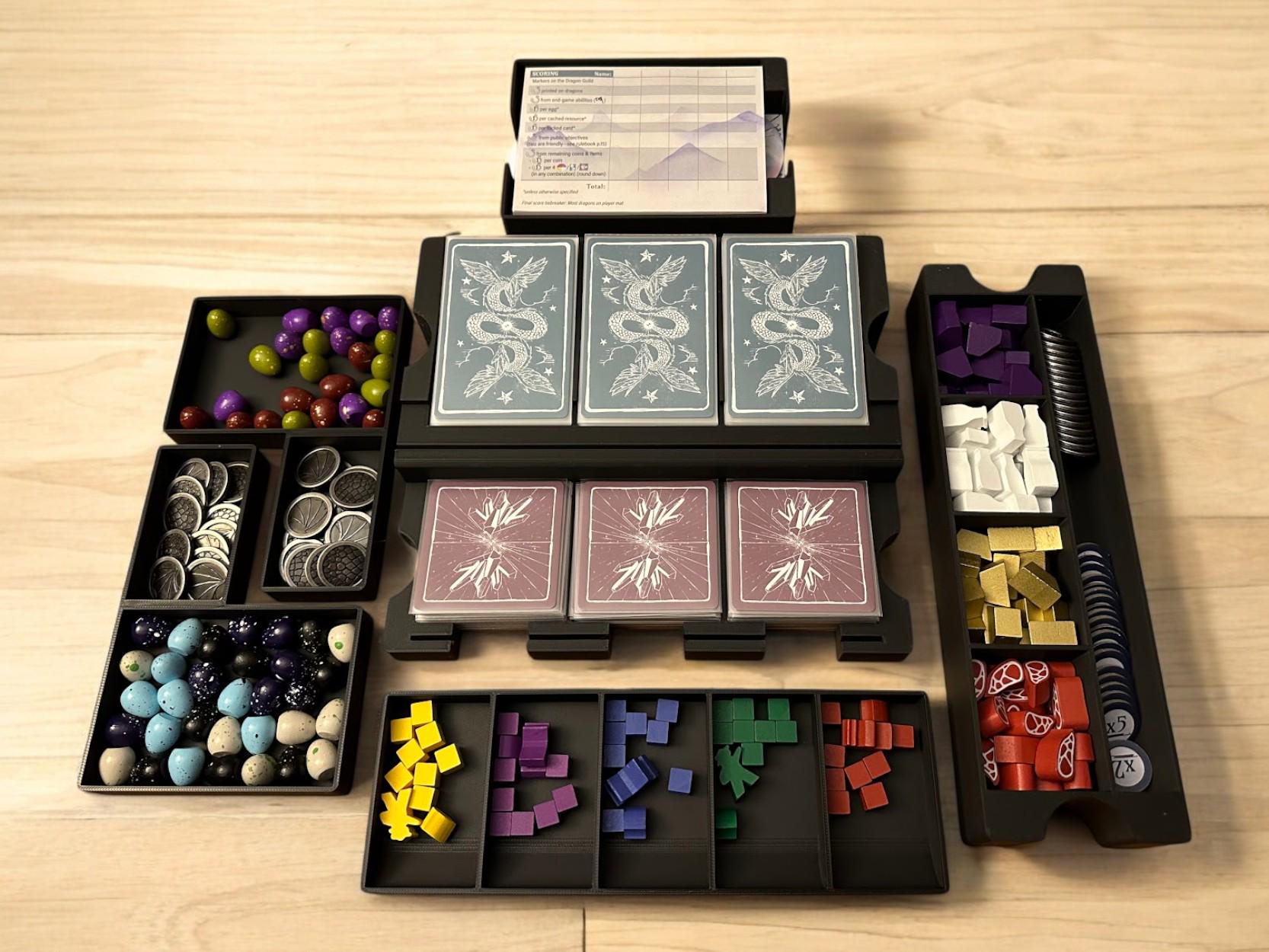 3x5 index card sleeves 3 ring binder Wyrmspan Board Game Organizer Insert  Wayfarer Creations