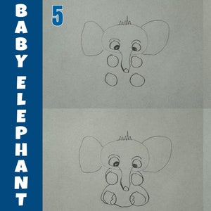 Step-by-Step Drawing Guide for Kids | Educational Drawing Tutorial | Fun Art Activity for Children | Baby Elephant
