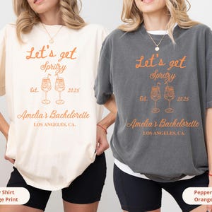 Lets Get Spritzy Custom Bachelorette Shirt,Aperol Spritz Bridal Tee,Luxury Cocktail Party,Bachelorette Gifts,Girls Club Shirt,Party Matching
