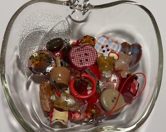 105 pc apple bead / charm mix assortment bag