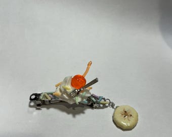 Whipped cream dessert hairclip (1)