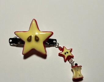 Star apple hair clip  (1)