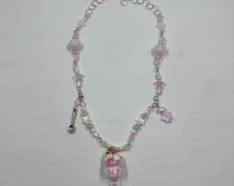Dessert cup necklace