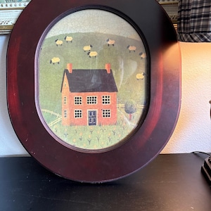 Oval Country House Print
