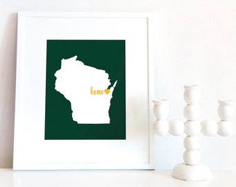 Green Bay is My Home // 8x10 Digital Wisconsin Print