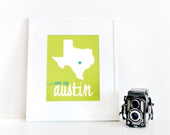 Austin, River City // 8x10 Digital Texas Print