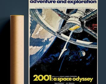 Póster de 2001: Odisea del Espacio / Póster de alta calidad / Póster genial para regalar / Todos los tamaños