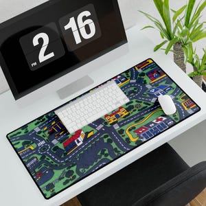 City Carpet Nostalgia Mousepad, 90s Mousepad, High Quality Mousepad, Nostalgia Art Desk Mat, High Quality Print