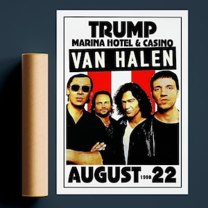 Van Halen Poster Druck | 1998 Vintage Konzert Poster Druck | Van Halen Wandkunst | Hochwertiges Poster | Vintage Poster Geschenk | Alle Größen