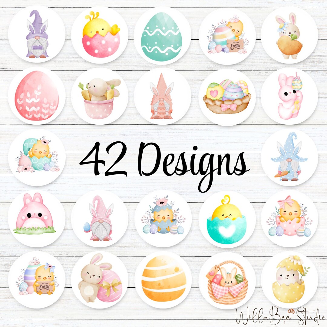 Easter Stickers | Easter Labels | Easter Envelope Seal | Easter ...