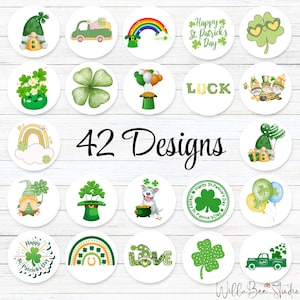 St. Patrick's Day-stickers | St. Patrick's Day-label | St. Patrick's Day-envelopzegel | Label voor St. Patrick's Day-feestbedankje