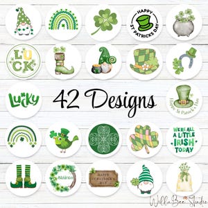 St. Patrick's Day-stickers | St. Patrick's Day-label | St. Patrick's Day-envelopzegel | Label voor St. Patrick's Day-feestbedankje