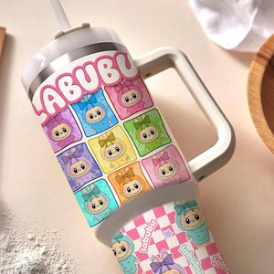 Trending Cartoon 40oz Skinny Tumbler, Funny Catoon Tumbler, Doll Characters Tumbler Gift for Friends, Cartoon Tumbler 40 Oz