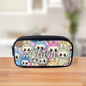 Labubu Pencil Case 2 Type - single layer/ double layer, Back To School Pencil Pouch, Gift For Kid Back To School, Hot Doll Pen Pouch