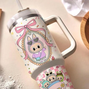 Trending Cartoon 40oz Skinny Tumbler, Funny Catoon Tumbler, Doll Characters Tumbler Gift for Friends, Cartoon Tumbler 40 Oz