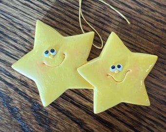 Personalized Star Couple Christmas Ornament / couple /BFF/ star /family