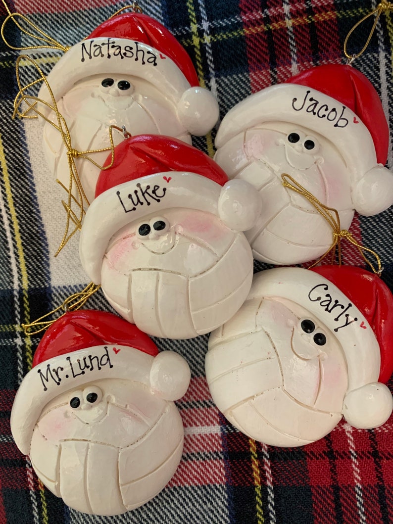Personalized Volleyball Christmas Ornament/sports/team/volley Etsy